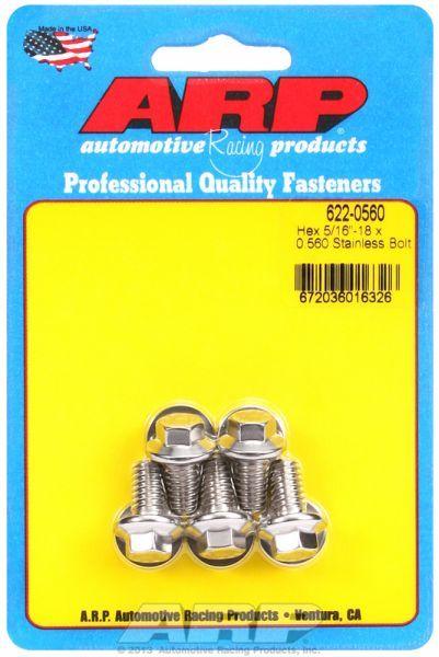 ARP 5-Pack Bolt Kit, Hex Head S/S (AR622-0560) AR622-0560