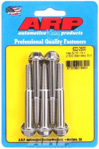 ARP 5-Pack Bolt Kit, Hex Head S/S (AR622-2500) AR622-2500
