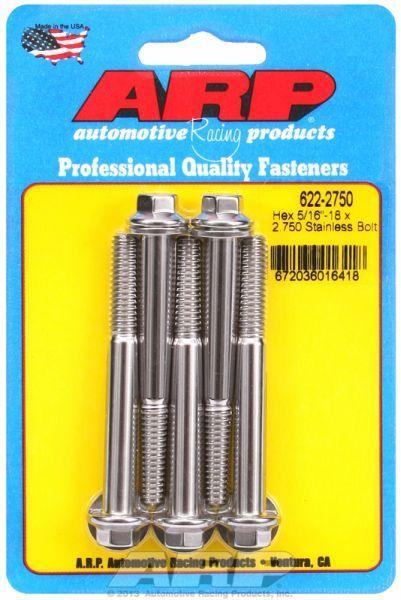 ARP 5-Pack Bolt Kit, Hex Head S/S (AR622-2750) AR622-2750