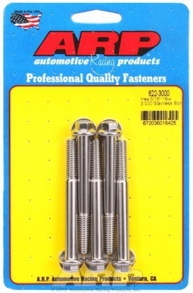 ARP 5-Pack Bolt Kit, Hex Head S/S (AR622-3000) AR622-3000