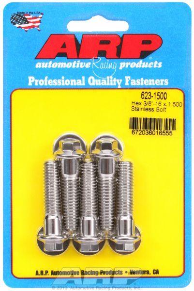 ARP 5-Pack Bolt Kit, Hex Head S/S (AR623-1500) AR623-1500