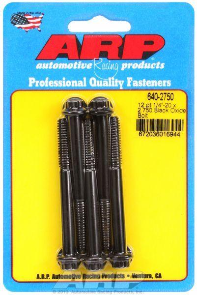 ARP 5-Pack Bolt Kit, 12-Point Head Black Oxide (AR640-2750) AR640-2750