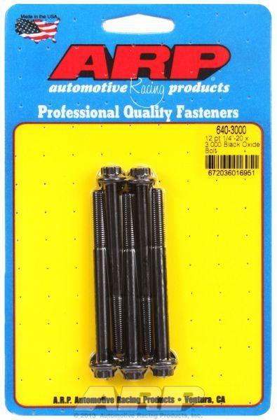 ARP 5-Pack Bolt Kit, 12-Point Head Black Oxide (AR640-3000) AR640-3000
