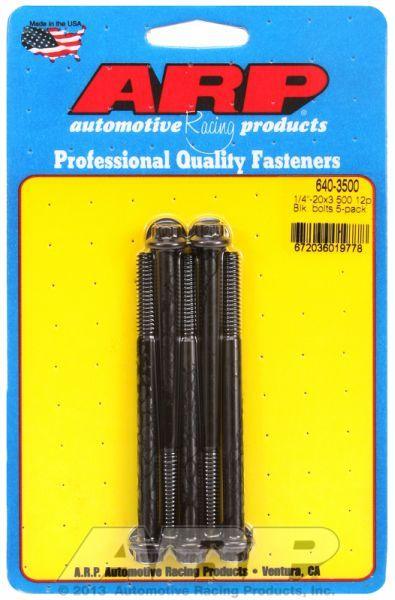 ARP 5-Pack Bolt Kit, 12-Point Head Black Oxide (AR640-3500) AR640-3500