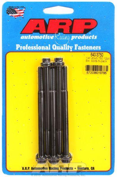 ARP 5-Pack Bolt Kit, 12-Point Head Black Oxide (AR640-3750) AR640-3750