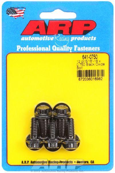 ARP 5-Pack Bolt Kit, 12-Point Head Black Oxide (AR641-0750) AR641-0750