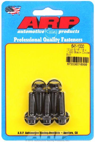 ARP 5-Pack Bolt Kit, 12-Point Head Black Oxide (AR641-1000) AR641-1000