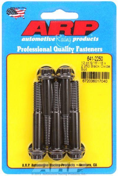 ARP 5-Pack Bolt Kit, 12-Point Head Black Oxide (AR641-2250) AR641-2250