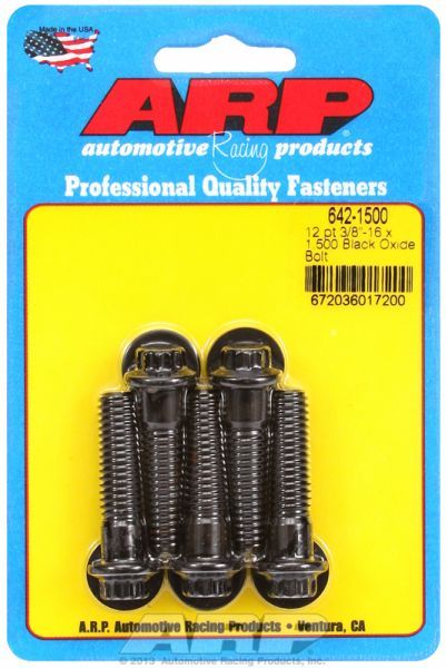 ARP 5-Pack Bolt Kit, 12-Point Head Black Oxide (AR642-1500)