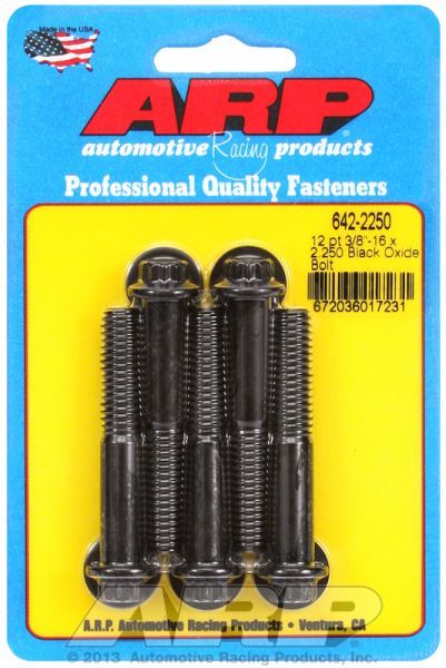 ARP 5-Pack Bolt Kit, 12-Point Head Black Oxide (AR642-2250)