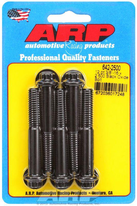 ARP 5-Pack Bolt Kit, 12-Point Head Black Oxide (AR642-2500)