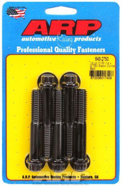 ARP 5-Pack Bolt Kit, 12-Point Head Black Oxide (AR643-2750) AR643-2750