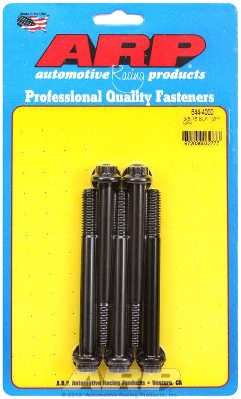 ARP 5-Pack Bolt Kit, 12-Point Head Black Oxide (AR644-4000) AR644-4000