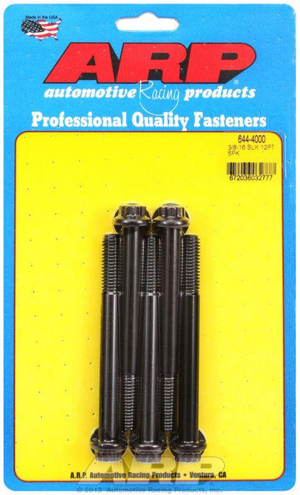 ARP 5-Pack Bolt Kit, 12-Point Head Black Oxide (AR644-4000)