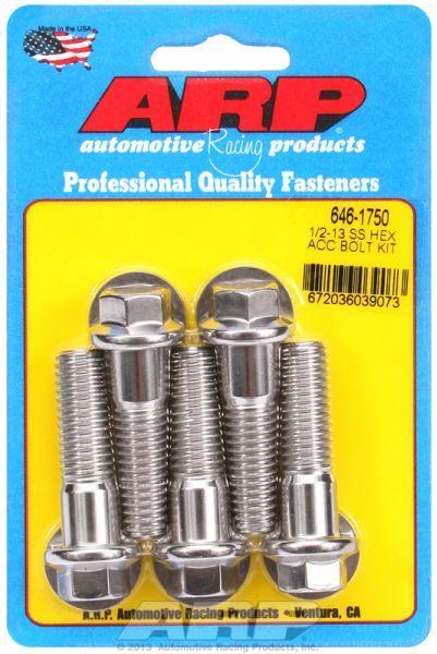 ARP 5-Pack Bolt Kit, Hex Head S/S (AR646-1750) AR646-1750