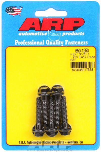 ARP 5-Pack Bolt Kit, Hex Head Black Oxide (AR650-1250)