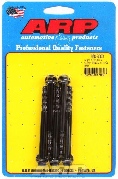 ARP 5-Pack Bolt Kit, Hex Head Black Oxide (AR650-3000) AR650-3000