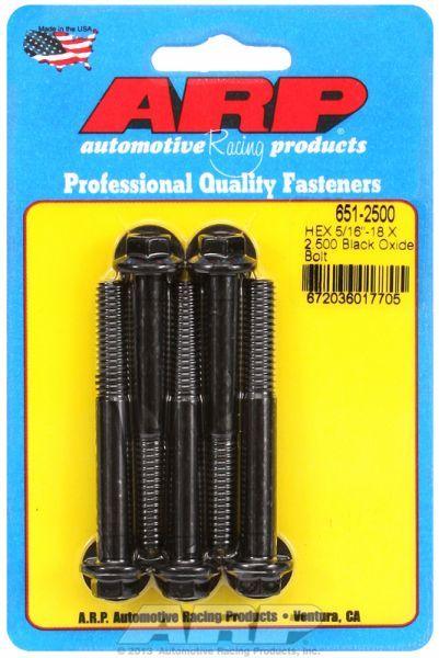 ARP 5-Pack Bolt Kit, Hex Head Black Oxide (AR651-2500) AR651-2500