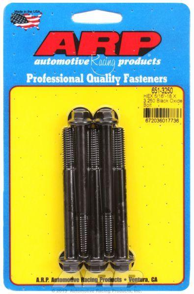 ARP 5-Pack Bolt Kit, Hex Head Black Oxide (AR651-3250) AR651-3250