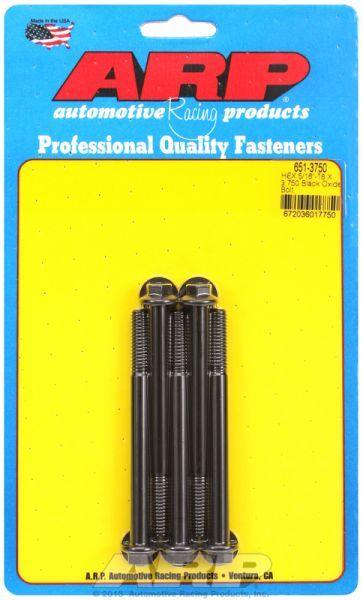 ARP 5-Pack Bolt Kit, Hex Head Black Oxide (AR651-3750) AR651-3750