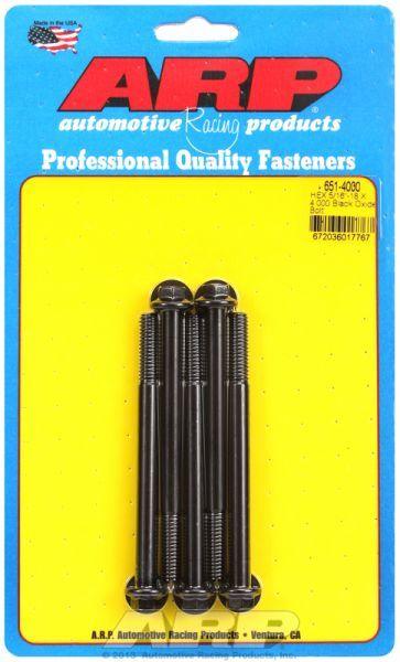 ARP 5-Pack Bolt Kit, Hex Head Black Oxide (AR651-4000) AR651-4000