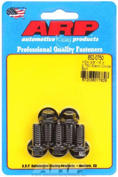 ARP 5-Pack Bolt Kit, Hex Head Black Oxide (AR652-0750) AR652-0750