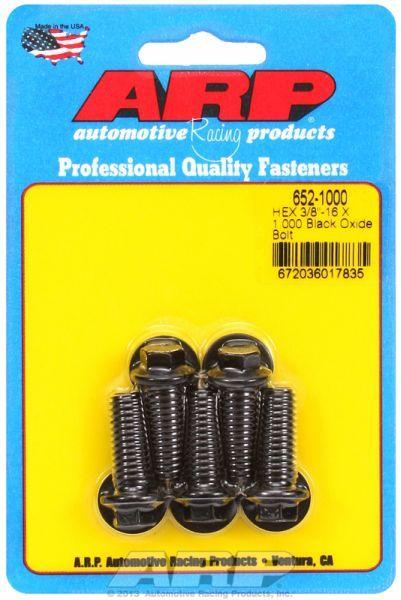 ARP 5-Pack Bolt Kit, Hex Head Black Oxide (AR652-1000) AR652-1000