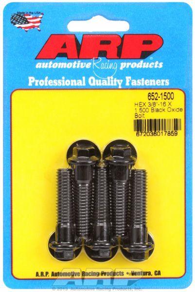 ARP 5-Pack Bolt Kit, Hex Head Black Oxide (AR652-1500) AR652-1500