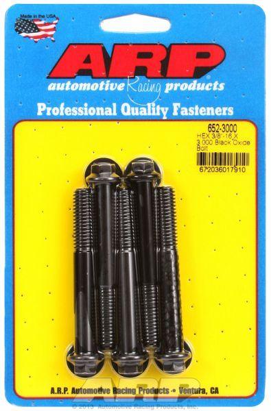ARP 5-Pack Bolt Kit, Hex Head Black Oxide (AR652-3000) AR652-3000