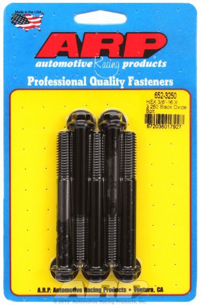 ARP 5-Pack Bolt Kit, Hex Head Black Oxide (AR652-3250)