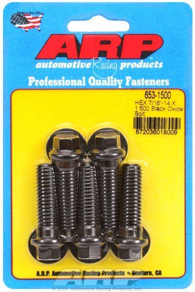 ARP 5-Pack Bolt Kit, Hex Head Black Oxide (AR653-1500) AR653-1500