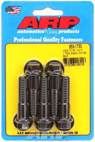 ARP 5-Pack Bolt Kit, Hex Head Black Oxide (AR653-1750) AR653-1750