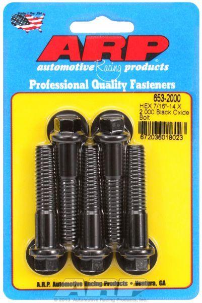 ARP 5-Pack Bolt Kit, Hex Head Black Oxide (AR653-2000) AR653-2000