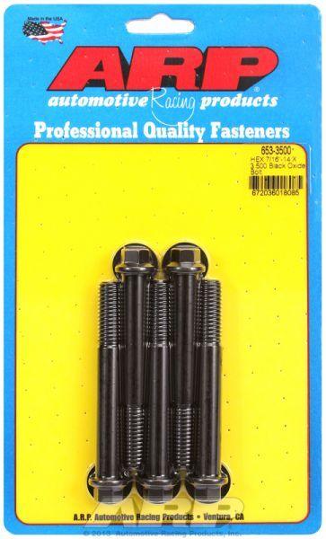 ARP 5-Pack Bolt Kit, Hex Head Black Oxide (AR653-3500) AR653-3500