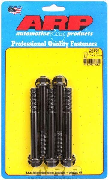 ARP 5-Pack Bolt Kit, Hex Head Black Oxide (AR653-3750) AR653-3750
