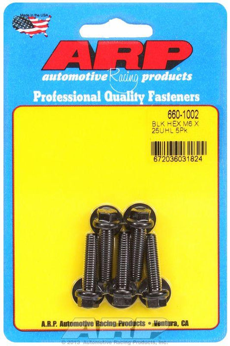 ARP 5-Pack Bolt Kit, Hex Head Black Oxide (AR660-1002)