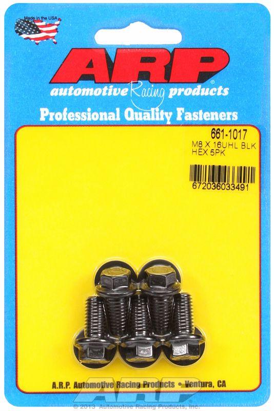 ARP 5-Pack Bolt Kit, Hex Head Black Oxide (AR661-1017) AR661-1017
