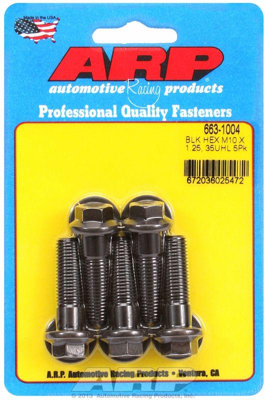 ARP 5-Pack Bolt Kit, Hex Head Black Oxide (AR663-1004) AR663-1004