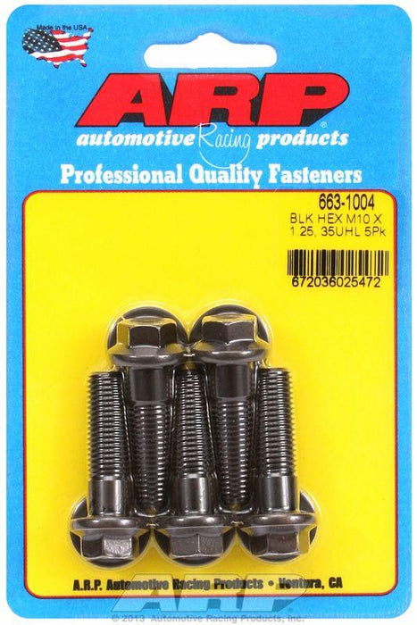 ARP 5-Pack Bolt Kit, Hex Head Black Oxide (AR663-1004)