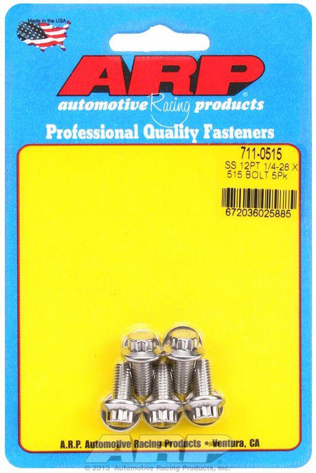 ARP 5-Pack Bolt Kit, 12-Point Head S/S (AR711-0515) AR711-0515