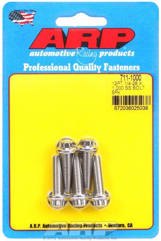 ARP 5-Pack Bolt Kit, 12-Point Head S/S (AR711-1000) AR711-1000