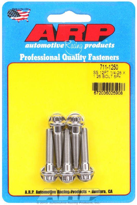 ARP 5-Pack Bolt Kit, 12-Point Head S/S (AR711-1250)