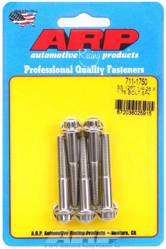 ARP 5-Pack Bolt Kit, 12-Point Head S/S (AR711-1750) AR711-1750