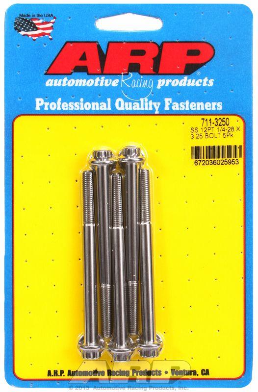 ARP 5-Pack Bolt Kit, 12-Point Head S/S (AR711-3250) AR711-3250