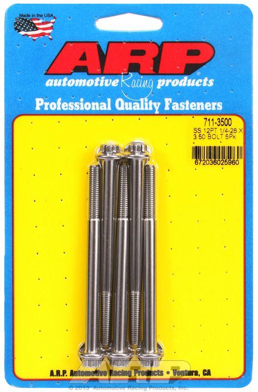 ARP 5-Pack Bolt Kit, 12-Point Head S/S (AR711-3500) AR711-3500
