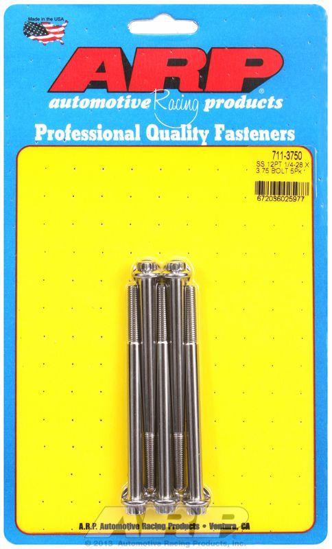 ARP 5-Pack Bolt Kit, 12-Point Head S/S (AR711-3750) AR711-3750