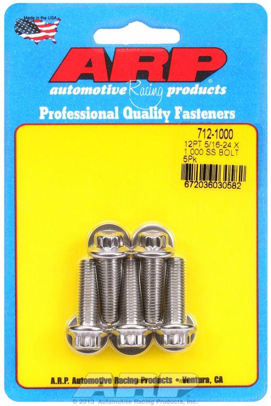 ARP 5-Pack Bolt Kit, 12-Point Head S/S (AR712-1000) AR712-1000