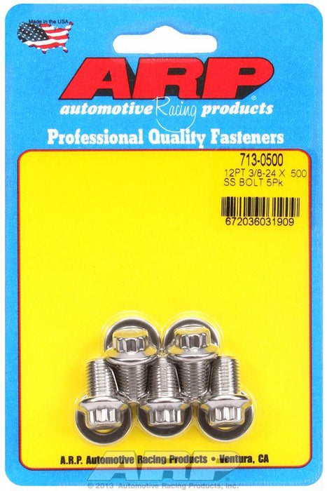 ARP 5-Pack Bolt Kit, 12-Point Head S/S (AR713-0500)