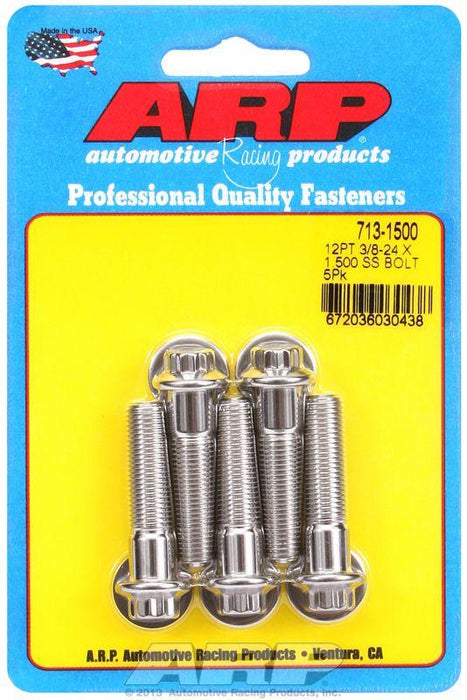 ARP 5-Pack Bolt Kit, 12-Point Head S/S (AR713-1500)