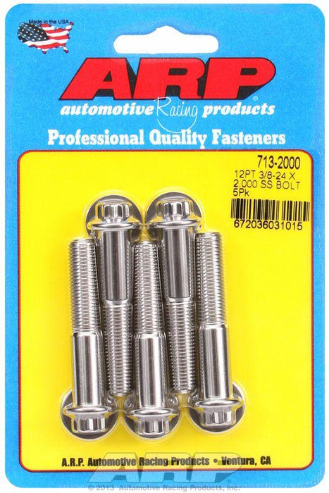 ARP 5-Pack Bolt Kit, 12-Point Head S/S (AR713-2000)